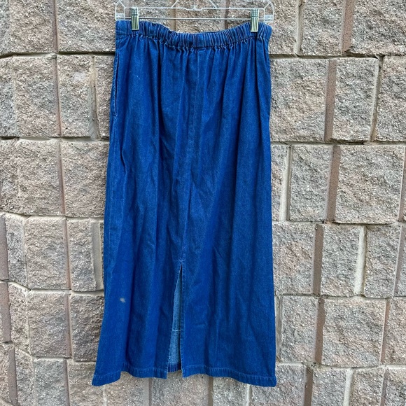 Denim Maxi Skirt - Picture 7 of 7
